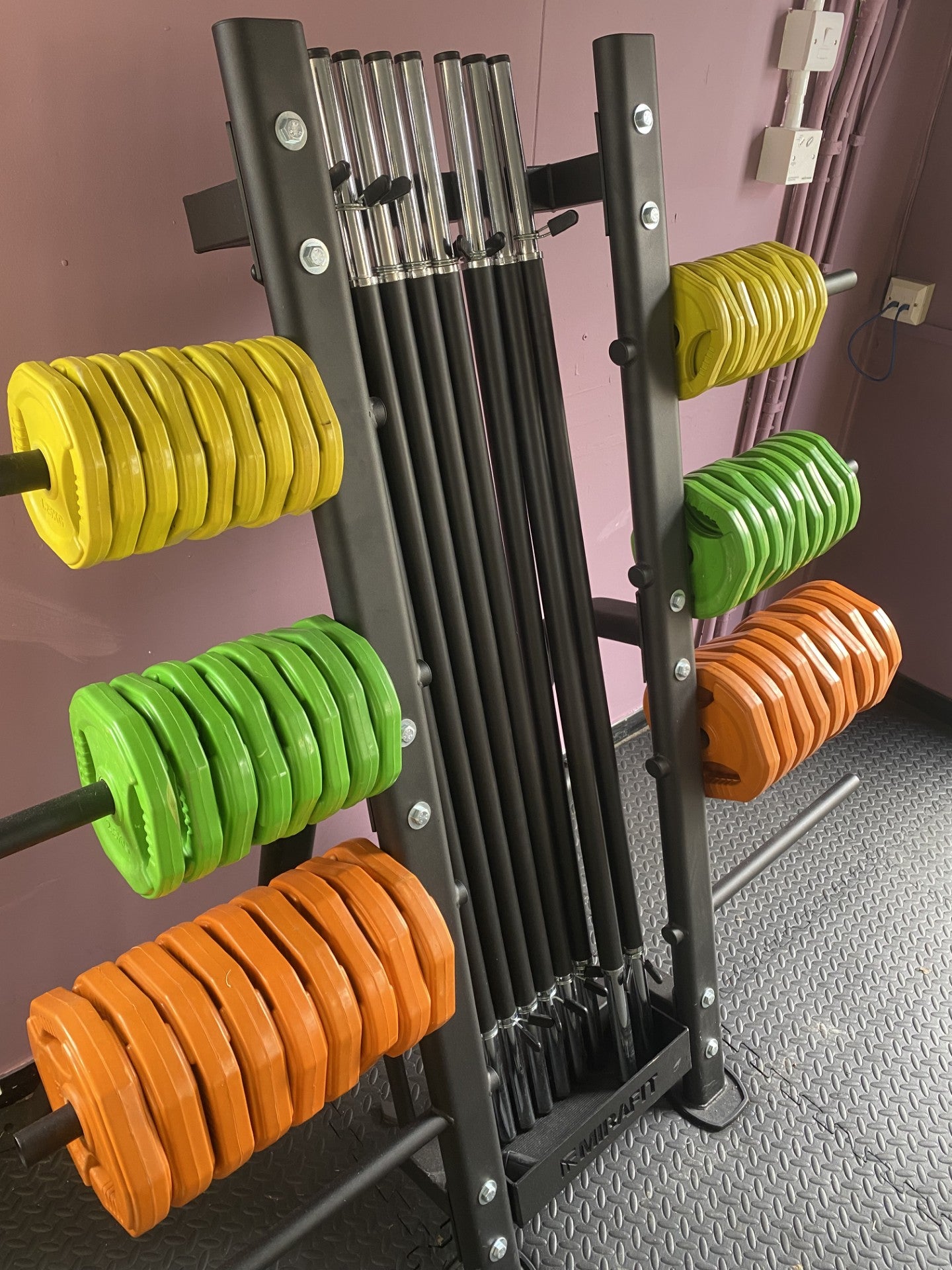 Mirafit Studio Pump Set and Storage Rack